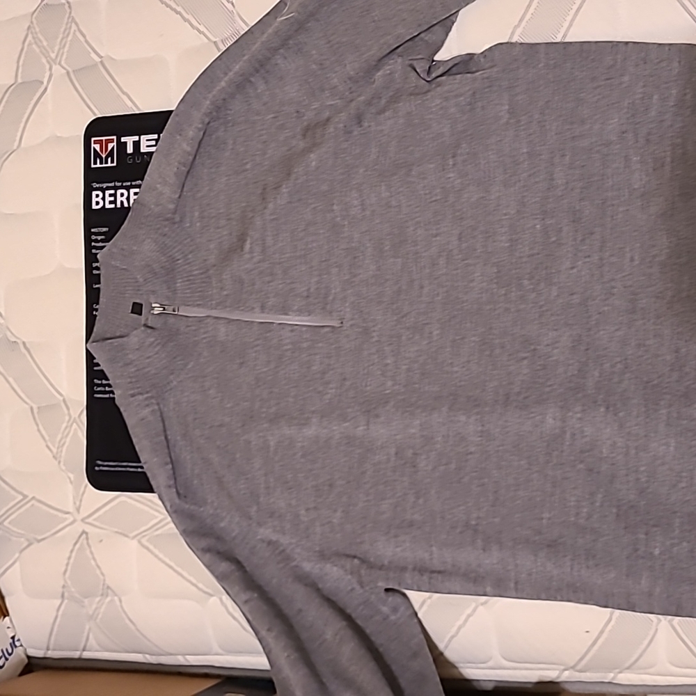 Paris Sunday Men's Mock Neck Half Zip Sweater